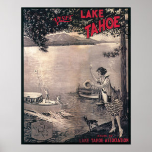 Poster de bateau en bois