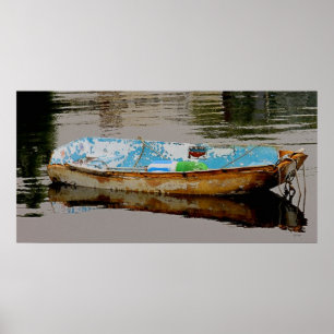 Poster de bateau solitaire