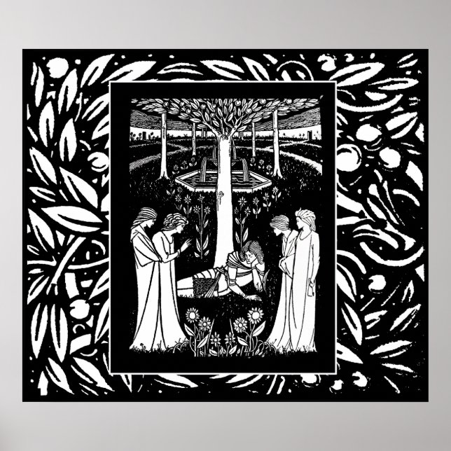 Poster de Beardsley Lancelot & Queens (Devant)