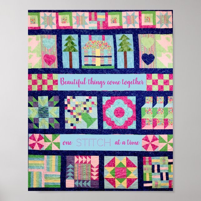 Poster De belles choses se rassemblent un coup à la fois (Devant)