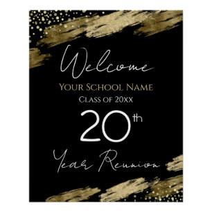 Poster de bienvenue de la 20e classe à la Réunion