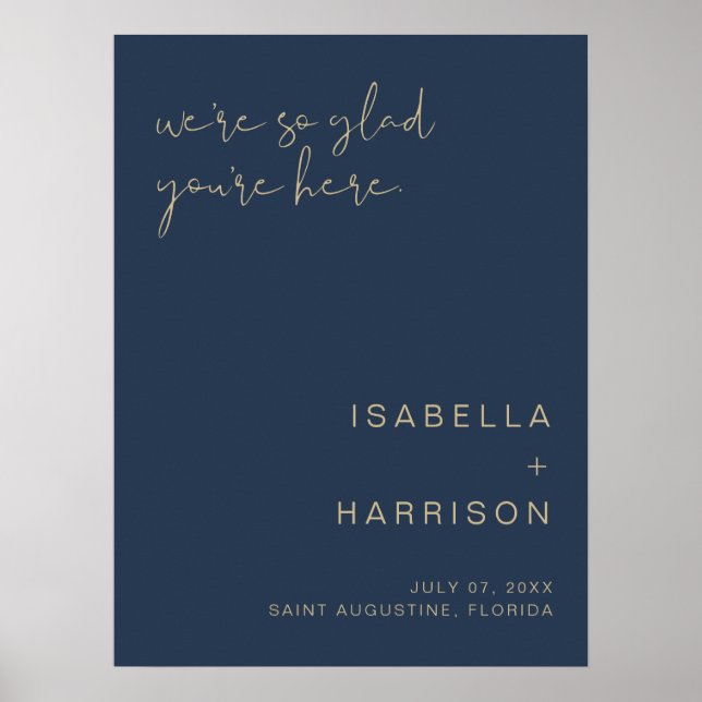 Poster de bienvenue de la Marine et du Mariage d'o (Devant)