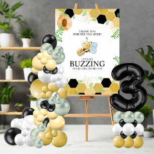 Poster de bienvenue du jour de l'abeille