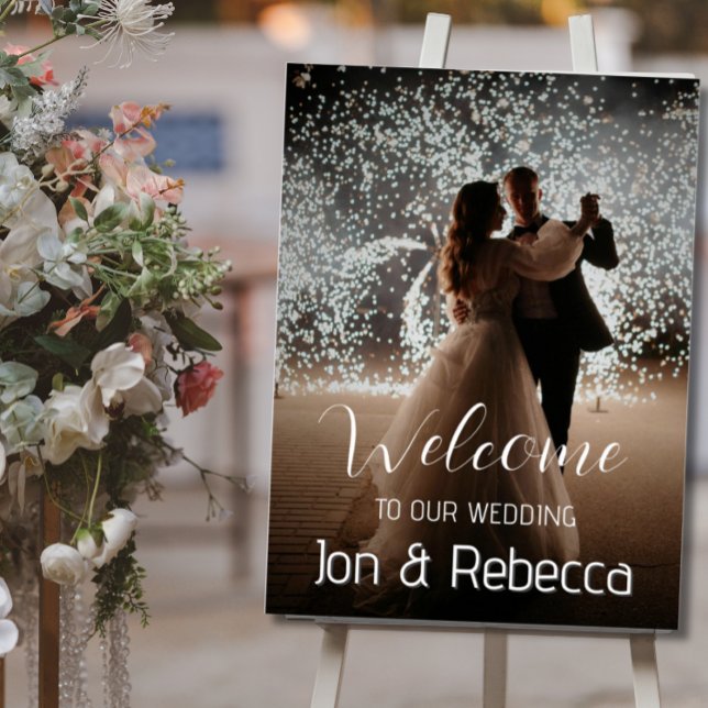 Poster de bienvenue du Mariage photo personnalisé (Créateur téléchargé)