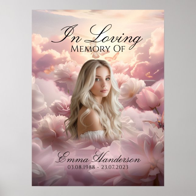 Poster de bienvenue du mémorial du jardin éternel (Devant)