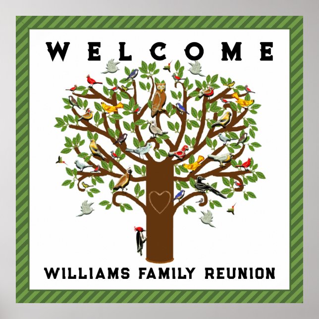 Poster de bienvenue pour la réunion familiale (Devant)