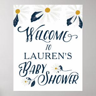 Poster de bienvenue sur le Baby shower de margueri