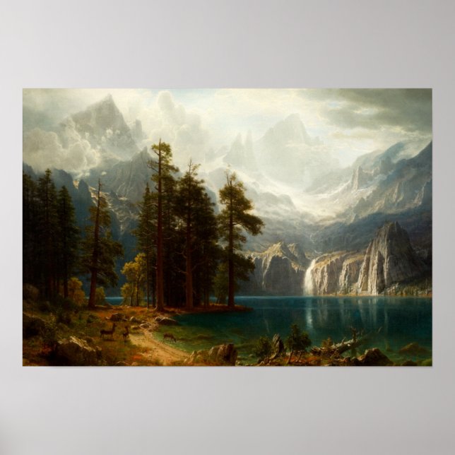 Poster de Bierstadt Sierra Nevadas (Devant)