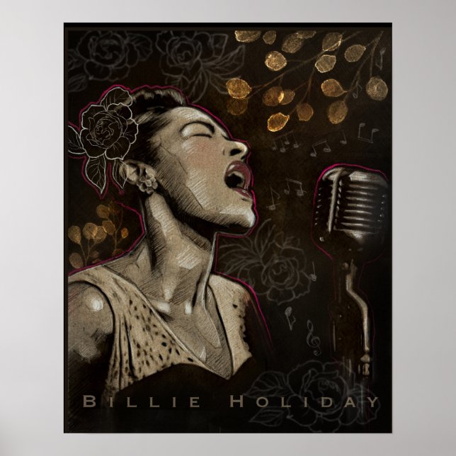 Poster de Billie Holiday Jazz Singer (Devant)