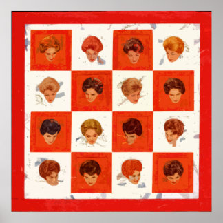 Poster de Bingo couleur cheveux