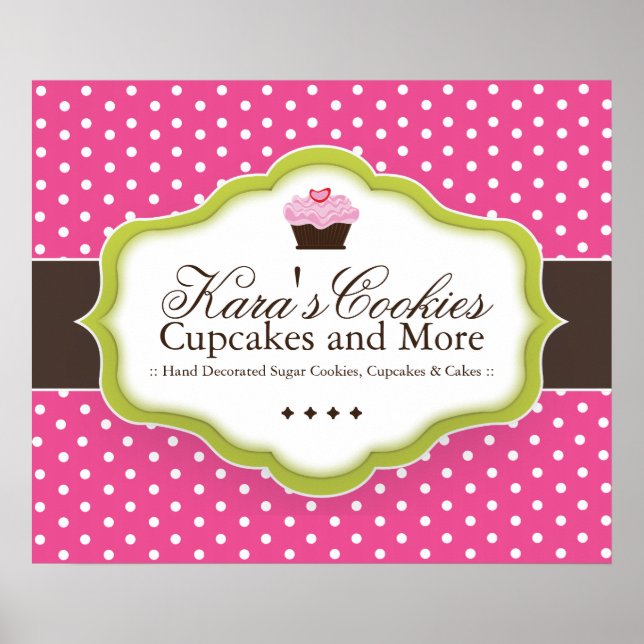 Poster de boulangerie personnalisée (Devant)