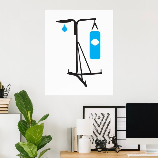 Poster de boxe de sac à poinçonnage (Créateur téléchargé)