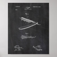 Poster de brevet de droit Razor