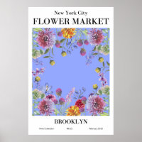 Poster de Brooklyn New York City Flower Market