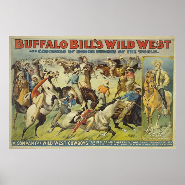 Poster de Buffalo Bill's Wild West Cowboys (Devant)