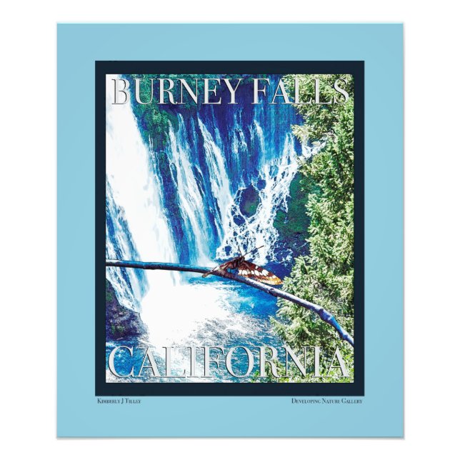 Poster de Burney Falls, CA (Devant)