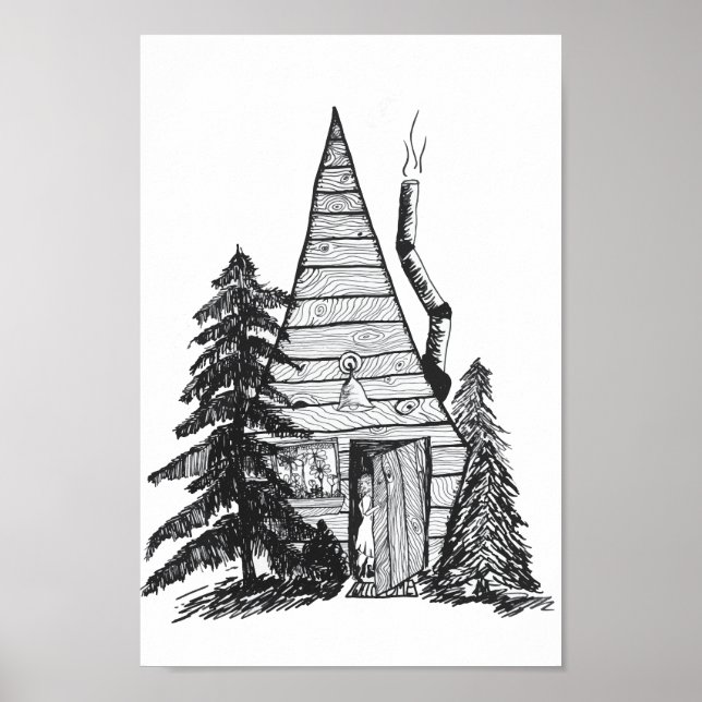 Poster de cabine dans la pouponnière Woods (Devant)