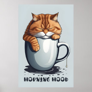 Poster de café du matin - Amusant Mood Wall Art