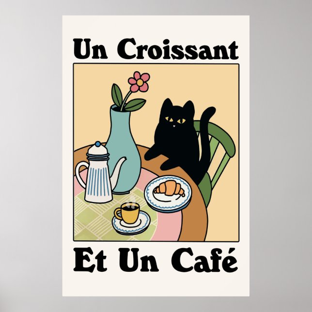 Poster De Café Et De Chat (Devant)