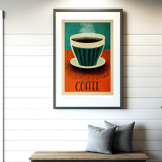 Poster de café rétro