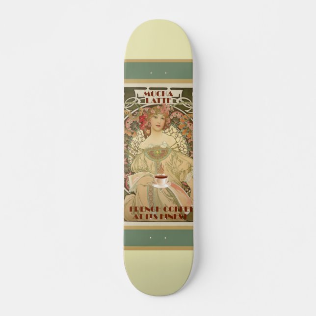 Poster de café vintage Skateboard (Devant)