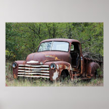 Poster de camion abandonné