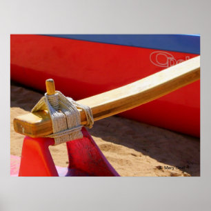 Poster de canoë Outrigger