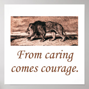 Poster De Caring vient le courage