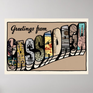 Poster de carte postale Cassadaga