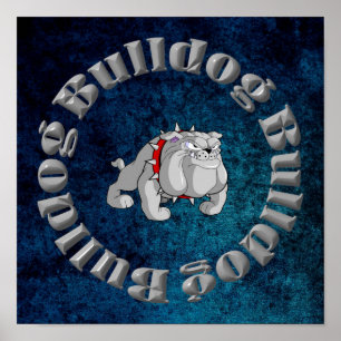 POSTER DE CARTOON GRAS BULLDOG