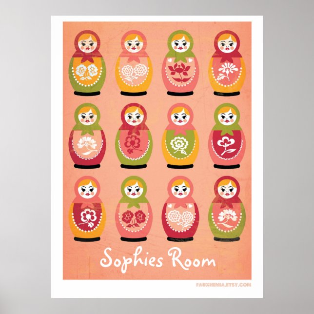 poster de chambre personnalisable de matryoshka ru (Devant)