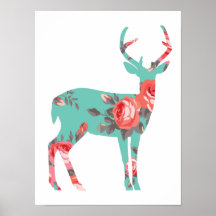 Poster de chambre pour enfants de Woodland Deer -