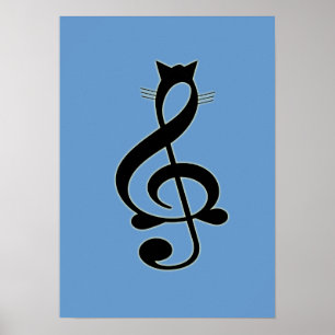 Poster de chat de jazz