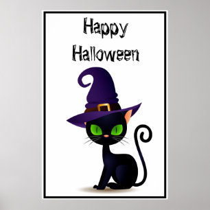 Poster de chat Halloween