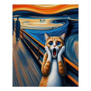 Poster de chat hurlant