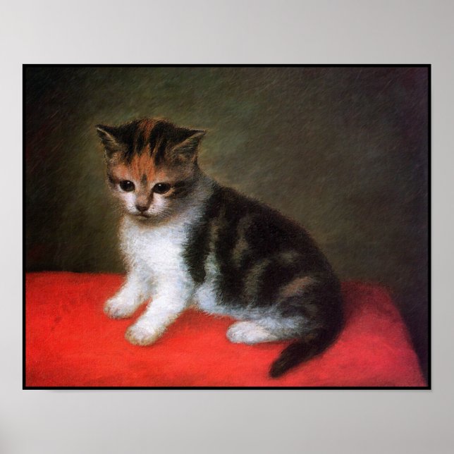Poster de chat : Kitten Peinture de George Stubbs (Devant)