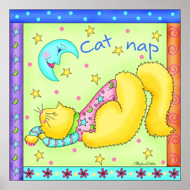 Poster de chat Nap Cat (Devant)