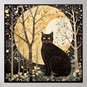 Poster de chat noir