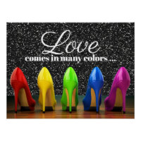 Poster de chaussures à talon élevé