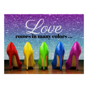 Poster de chaussures à talon élevé