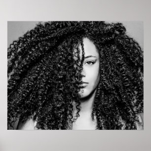 Poster de cheveux naturels (Confiance en cheveux)