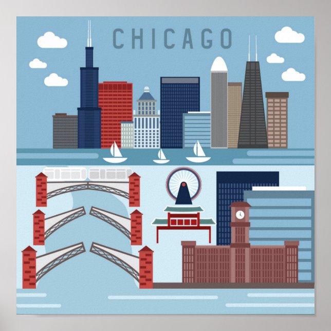 Poster de Chicago Illinois (Devant)