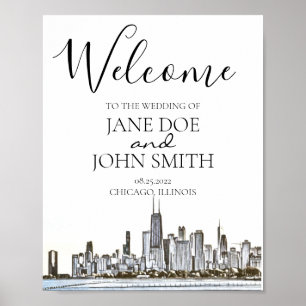 Poster de Chicago Skyline