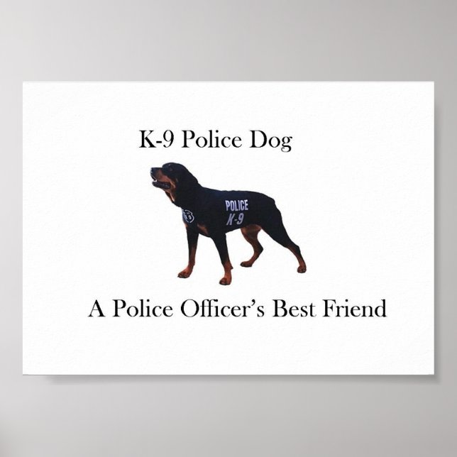 Poster de chien de police K-9 (Devant)