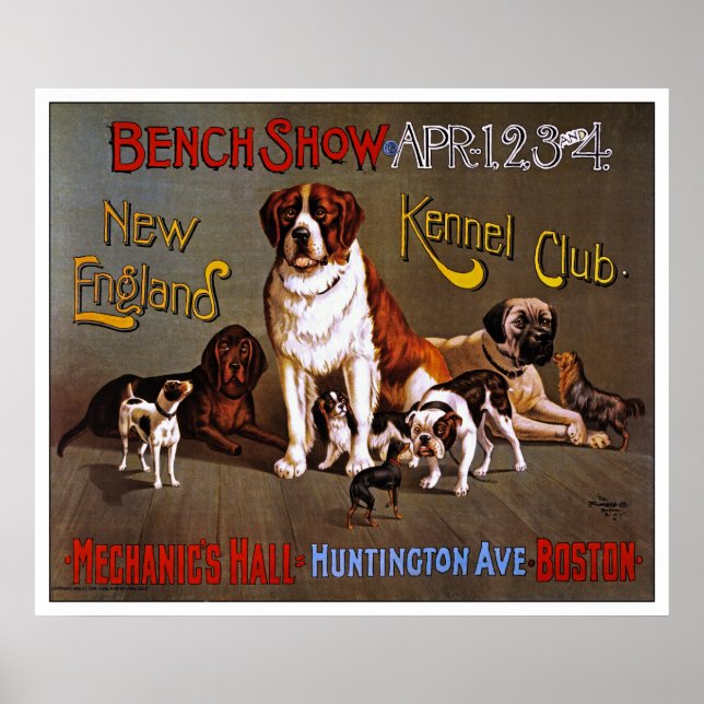 Poster de chien Imprimer : New England Kennel Club (Devant)