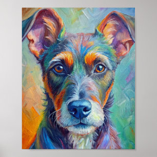 Poster de chien Peinture aquarelle