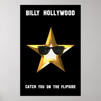 Poster de cinéma Billy Hollywood en noir