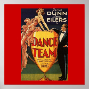 Poster de cinéma Vintage de l'équipe de danse 1932