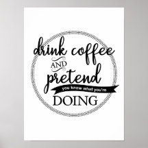 poster de citation 'Buvez du café'