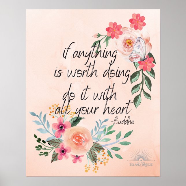 poster de citation de bouddha (Devant)